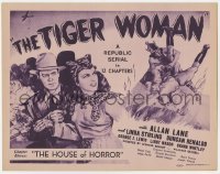5r143 TIGER WOMAN chapter 11 TC 1944 Allan Lane, Republic adventure serial, The House of Horror!