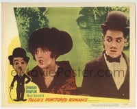 5r906 TILLIE'S PUNCTURED ROMANCE LC #3 R1950 great c/u of Charlie Chaplin & Mabel Normand!