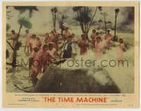 5r908 TIME MACHINE LC #7 1960 H.G. Wells, George Pal, Rod Taylor sets fire to Morlocks' caves!