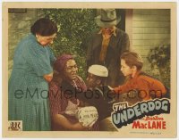 5r934 UNDERDOG LC 1943 young black boy in sailor suit comforting older black lady with newspaper!