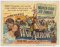 5r155 WAR ARROW TC 1954 George Sherman, Maureen O'Hara & Jeff Chandler fight Native Americans!