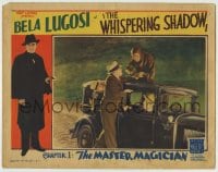 5r972 WHISPERING SHADOW chapter 1 LC 1933 Bela Lugosi in border, The Master Magician, full-color!