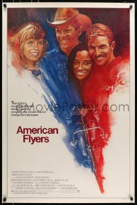 5s040 AMERICAN FLYERS 1sh 1985 Kevin Costner, David Grant, cyclist cycling on bike art by Grove!