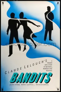 5s064 BANDITS 1sh 1988 Claude Lelouch's story of betrayal, murder & revenge!