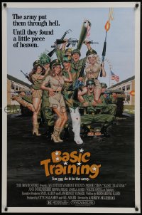 5s068 BASIC TRAINING 1sh 1985 Tanenbaum art of sexy soldiers Ann Dusenberry, Rhonda Shear!