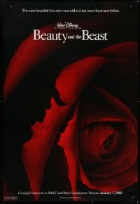 5s093 BEAUTY & THE BEAST IMAX DS 1sh R2002 Walt Disney cartoon classic, art of cast in rose!