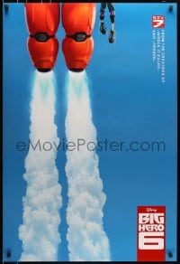 5s112 BIG HERO 6 advance DS 1sh 2014 Walt Disney CGI superhero action flying through blue sky!