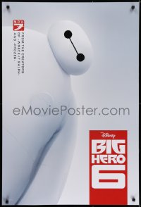 5s113 BIG HERO 6 advance DS 1sh 2014 Walt Disney CGI, cool image of Baymax & white background!