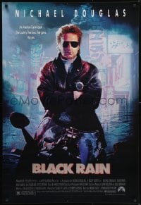 5s117 BLACK RAIN 1sh 1989 Ridley Scott, Michael Douglas is an American cop in Japan!
