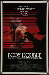 5s130 BODY DOUBLE 1sh 1985 Brian De Palma, Melanie Griffith, voyeur watches sexy woman!