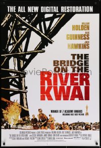5s143 BRIDGE ON THE RIVER KWAI DS 1sh R1995 William Holden, Alec Guinness, David Lean classic!