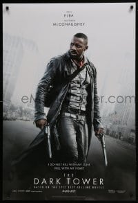 5s227 DARK TOWER teaser DS 1sh 2017 Stephen King novel, image of gunslinger Idris Elba as Roland!