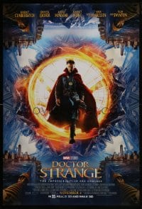 5s261 DOCTOR STRANGE advance DS 1sh 2016 sci-fi image of Benedict Cumberbatch in the title role!