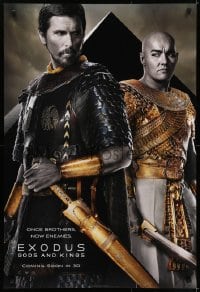 5s290 EXODUS: GODS & KINGS style D int'l teaser DS 1sh 2014 Christian Bale as Moses, Joel Edgerton!