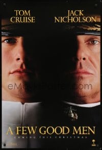 5s309 FEW GOOD MEN teaser 1sh 1992 best close up of Tom Cruise & Jack Nicholson!