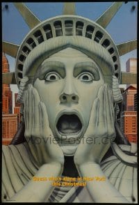 5s421 HOME ALONE 2 teaser DS 1sh 1992 wacky art of Macaulay Culkin as Statue of Liberty!