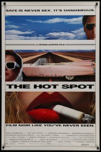 5s427 HOT SPOT DS 1sh 1990 cool close up smoking & Cadillac image, directed by Dennis Hopper!