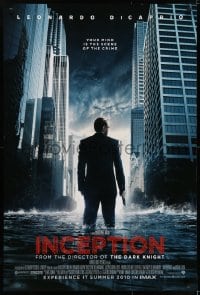5s432 INCEPTION IMAX advance DS 1sh 2010 Christopher Nolan, Leonardo DiCaprio standing in water!