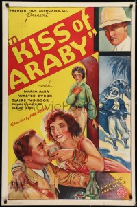 5s477 KISS OF ARABY 1sh 1933 great full-length art of sexy dancing harem girl Maria Alba!