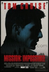 5s582 MISSION IMPOSSIBLE advance DS 1sh 1996 Tom Cruise, Jon Voight, Brian De Palma directed!