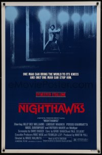 5s613 NIGHTHAWKS style A 1sh 1981 Sylvester Stallone, Billy Dee Williams, Rutger Hauer