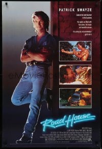 5s721 ROAD HOUSE 1sh 1989 full-length Patrick Swayze is the best bouncer in the business!