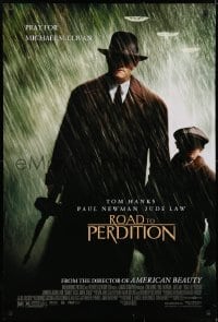 5s722 ROAD TO PERDITION DS 1sh 2002 Mendes directed, Tom Hanks, Paul Newman, Jude Law!