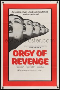 5s733 ROOM 11 1sh R1970s Bunny Yeager photography, x-rated, Orgy of Revenge!