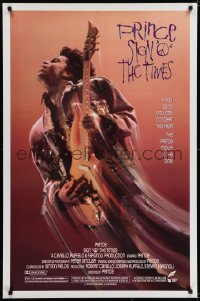 5s772 SIGN 'O' THE TIMES 1sh 1987 rock and roll concert, great image of Prince w/guitar!