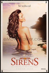 5s779 SIRENS teaser 1sh 1994 super sexy seductive Elle Macpherson naked in lake!