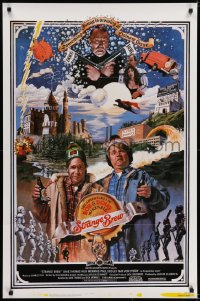 5s834 STRANGE BREW 1sh 1983 art of hosers Rick Moranis & Dave Thomas with beer by John Solie!