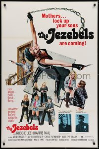 5s852 SWITCHBLADE SISTERS 1sh 1975 classic wildest girl gang artwork image, The Jezebels!
