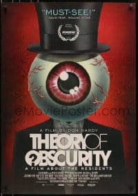 5s868 THEORY OF OBSCURITY: A FILM ABOUT THE RESIDENTS 27x39 1sh 2015 absolutely wild artwork!