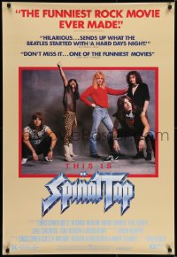 5s872 THIS IS SPINAL TAP 1sh 1984 Rob Reiner rock & roll cult classic, great band portrait!