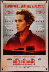 5s877 THREE BILLBOARDS OUTSIDE EBBING, MISSOURI style A int'l DS 1sh 2017 Best Actress McDormand!