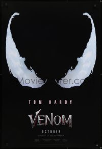 5s928 VENOM teaser DS 1sh 2018 Tom Hardy in the title role, Tom Holland as Spider-Man, Harrelson!