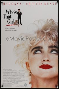 5s955 WHO'S THAT GIRL 1sh 1987 great portrait of young rebellious Madonna, Griffin Dunne