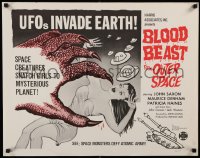 5t560 BLOOD BEAST FROM OUTER SPACE 1/2sh 1966 UFOs invade Earth, space creatures snatch sexy girls!