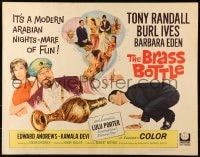 5t566 BRASS BOTTLE 1/2sh 1964 great images of Tony Randall & Barbara Eden with genie Burl Ives!