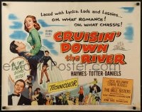 5t595 CRUISIN' DOWN THE RIVER style A 1/2sh 1953 Audrey Totter and her be-bop showboat show!