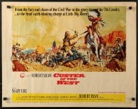 5t599 CUSTER OF THE WEST 1/2sh 1968 art of Robert Shaw vs Indians at the Battle of Little Big Horn!