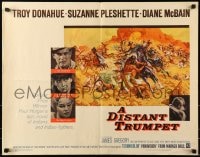5t607 DISTANT TRUMPET 1/2sh 1964 art of Troy Donahue vs Indians by Frank McCarthy!