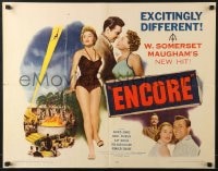 5t622 ENCORE 1/2sh 1952 W. Somerset Maugham, best art of sexy blonde performer Glynis Johns!
