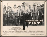 5t627 F.I.S.T. 1/2sh 1977 great image of Sylvester Stallone & lots of angry strikers!