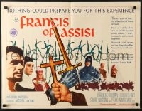 5t650 FRANCIS OF ASSISI 1/2sh 1961 Michael Curtiz's story of a young adventurer in the Crusades!