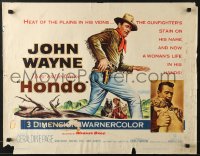 5t681 HONDO 3D 1/2sh 1953 John Wayne has the heat of the plains in his veins & a stain on his name!