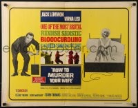 5t685 HOW TO MURDER YOUR WIFE 1/2sh 1965 Jack Lemmon, Virna Lisi, the most sadistic comedy!