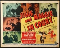 5t704 JIGGS & MAGGIE IN COURT 1/2sh 1948 Joe Yule & Riano + George McManus cartoon art!