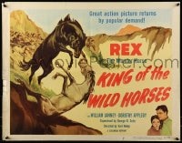 5t721 KING OF THE WILD HORSES 1/2sh R1950 Rex the Wonder Horse is a hate-maddened animal!