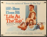 5t744 LIFE AT THE TOP 1/2sh 1966 Laurence Harvey with sexy Jean Simmons & Honor Blackman!